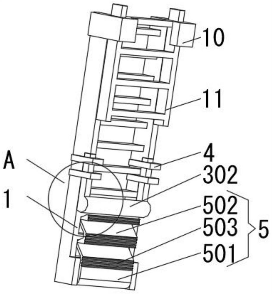 Conveniently lifted anti-falling ladder with more stable center of gravity