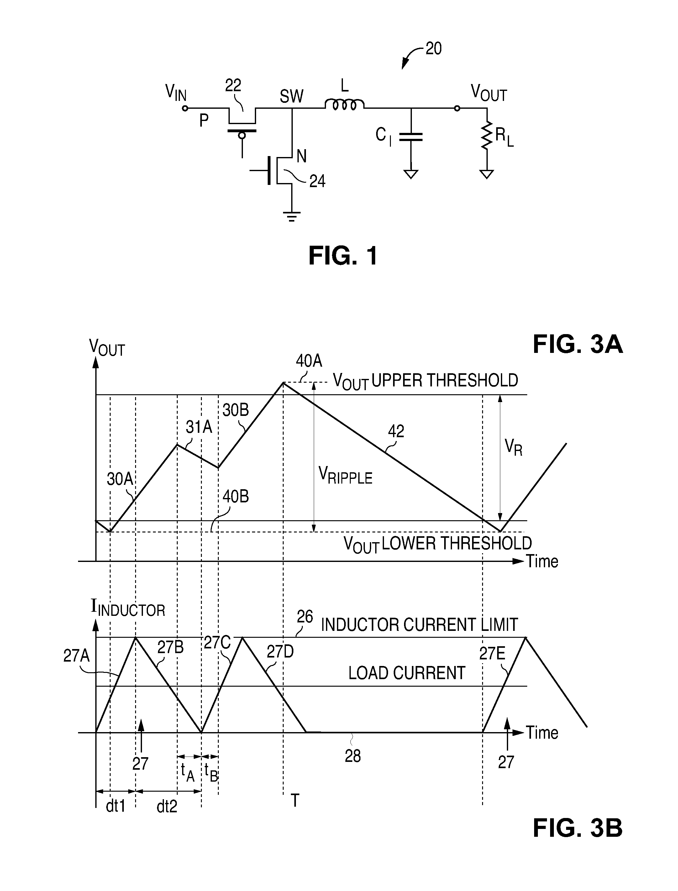 Control for switching between pwm and pfm operation in a buck converter