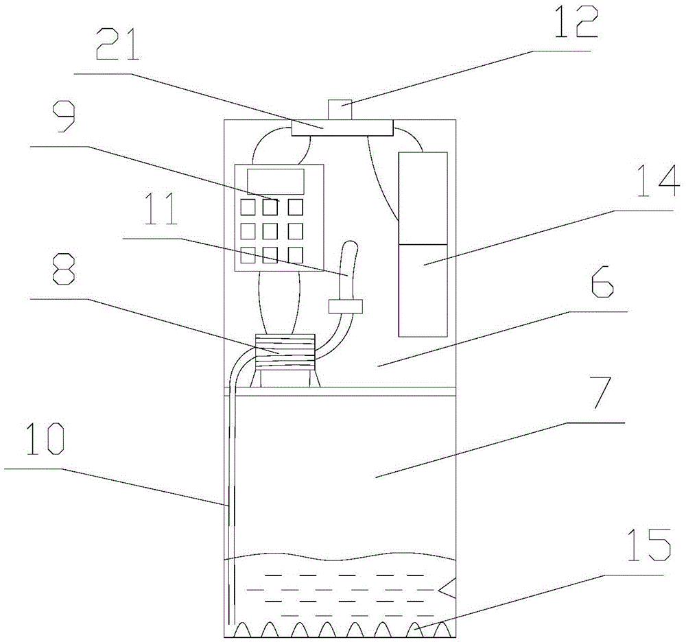 Machine for showing water permeability of shoes