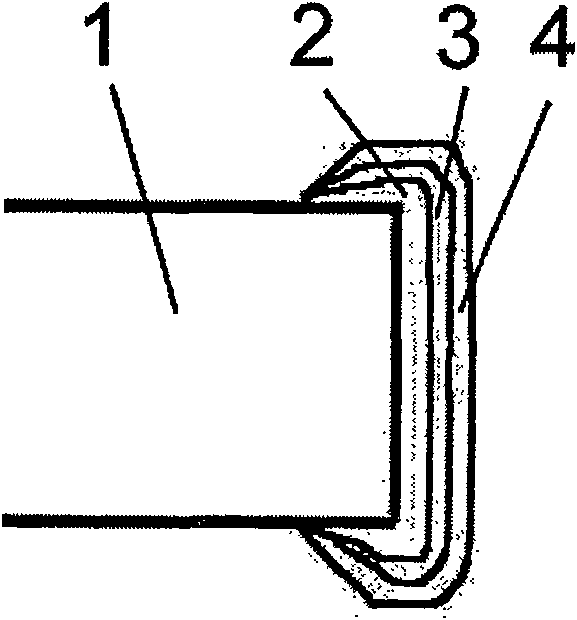 Sheet type ferrite inductor terminal electrode and its preparation method