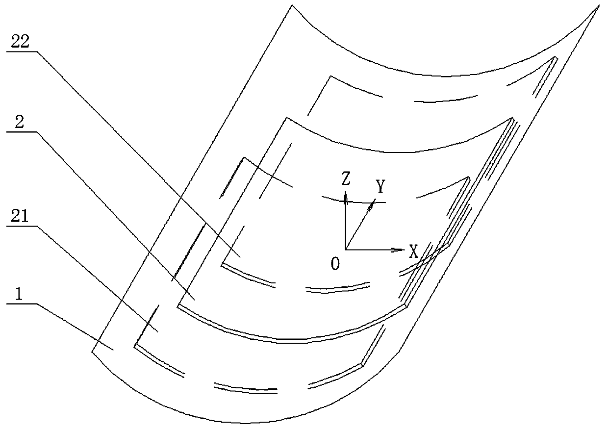 Device and method for producing tempered glass with single curved arc surface