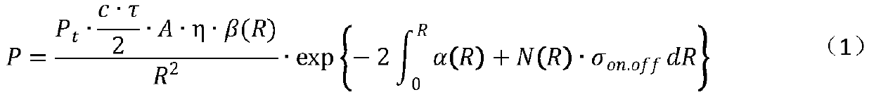 Constant calibration method for differential absorption laser radar system