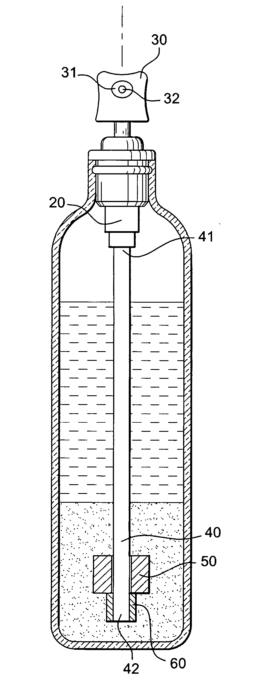 Device for packaging and dispensing a product