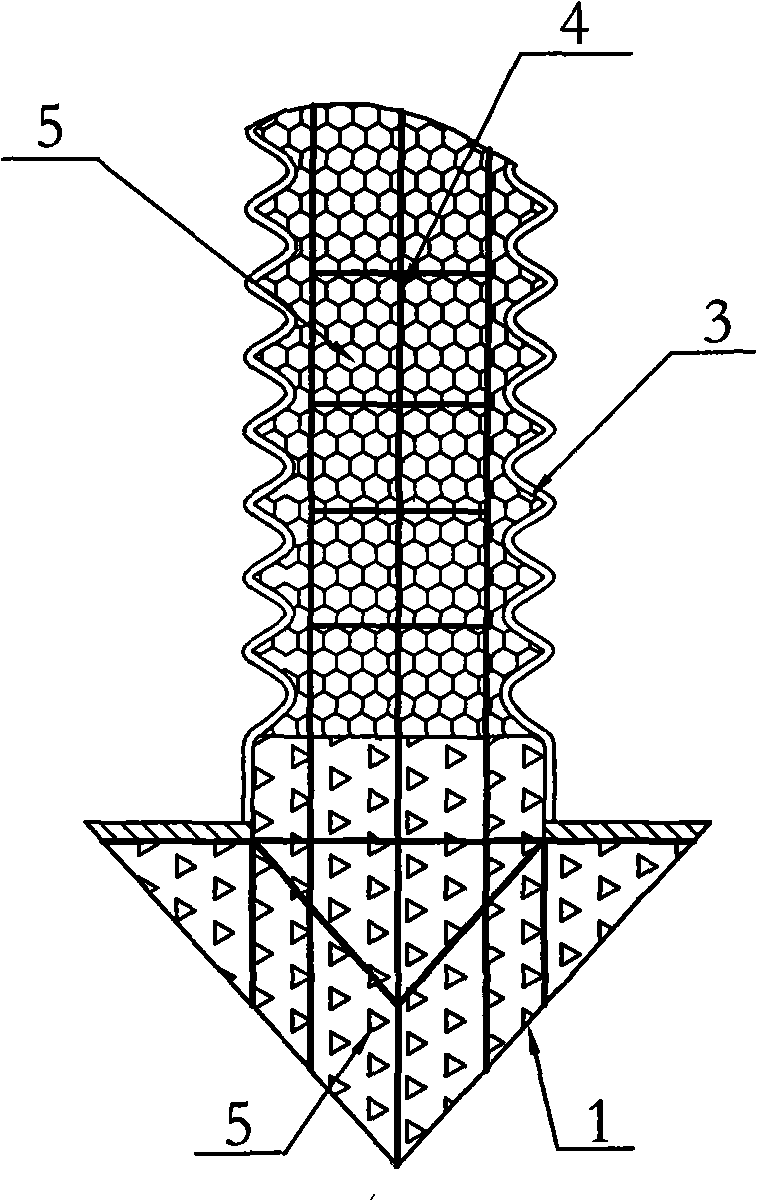 High-strength ripple glaze casing tube foundation pile