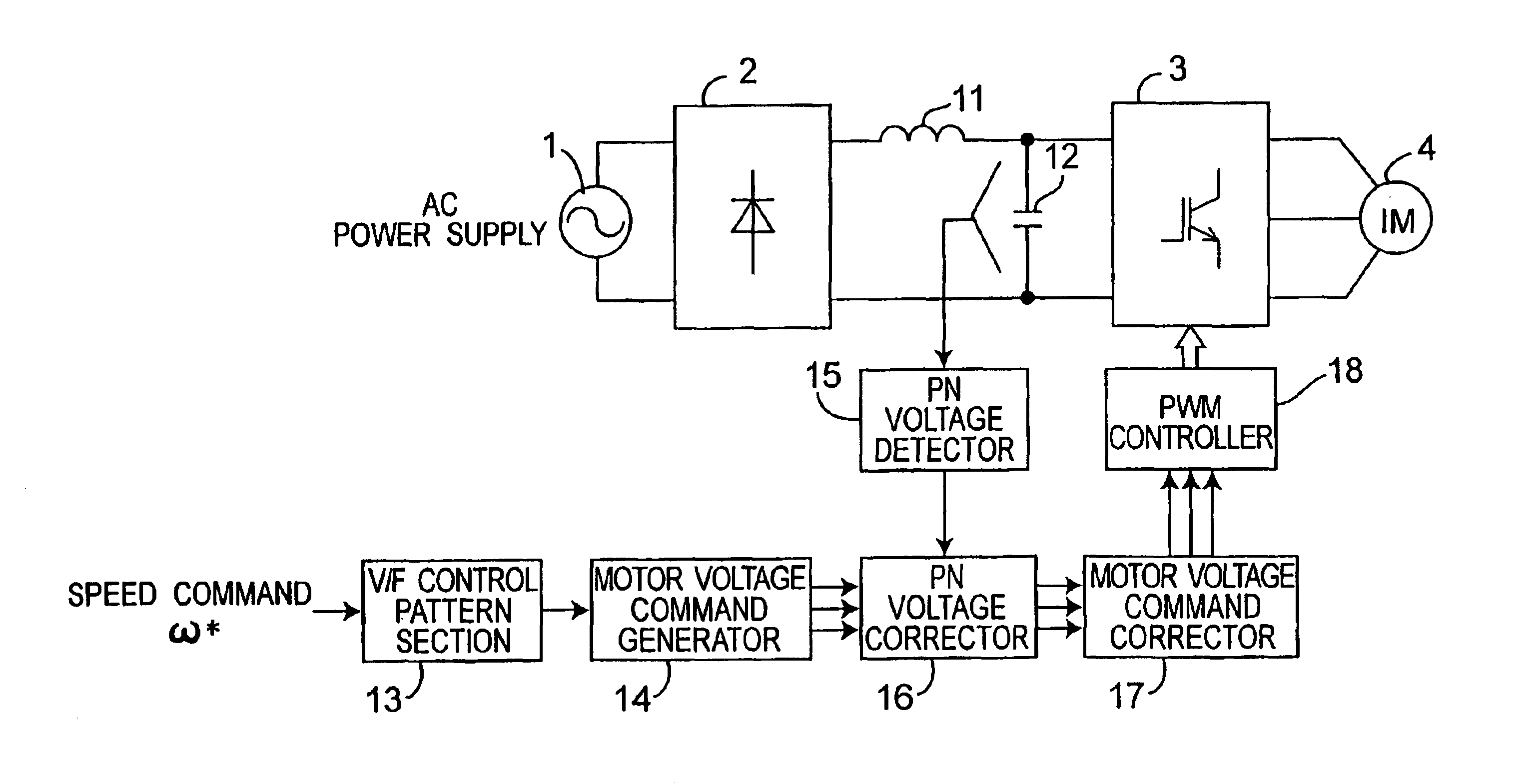 Inverter controller for driving motor and air conditioner using inverter controller