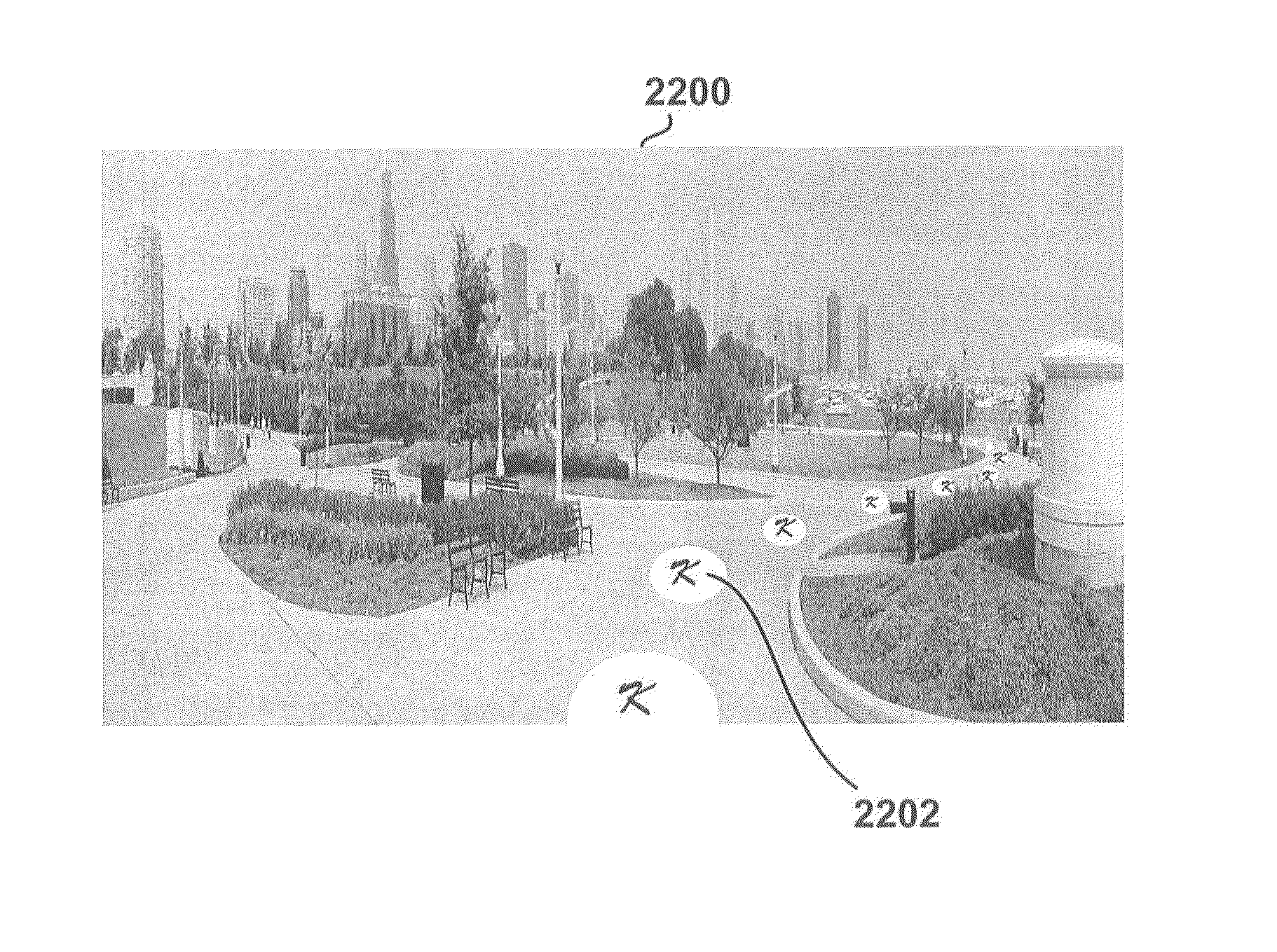 Method of operating a navigation system using images