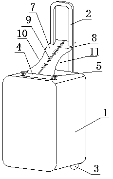 Suitcase with detachable infant seat