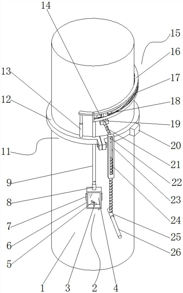 Cutting mechanism and method for collecting natural rubber at high position