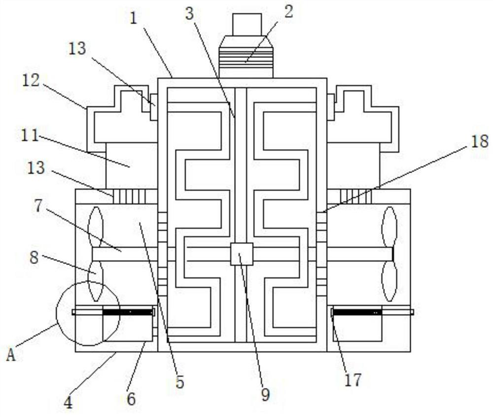 Heat dissipation protection device for electromechanical equipment