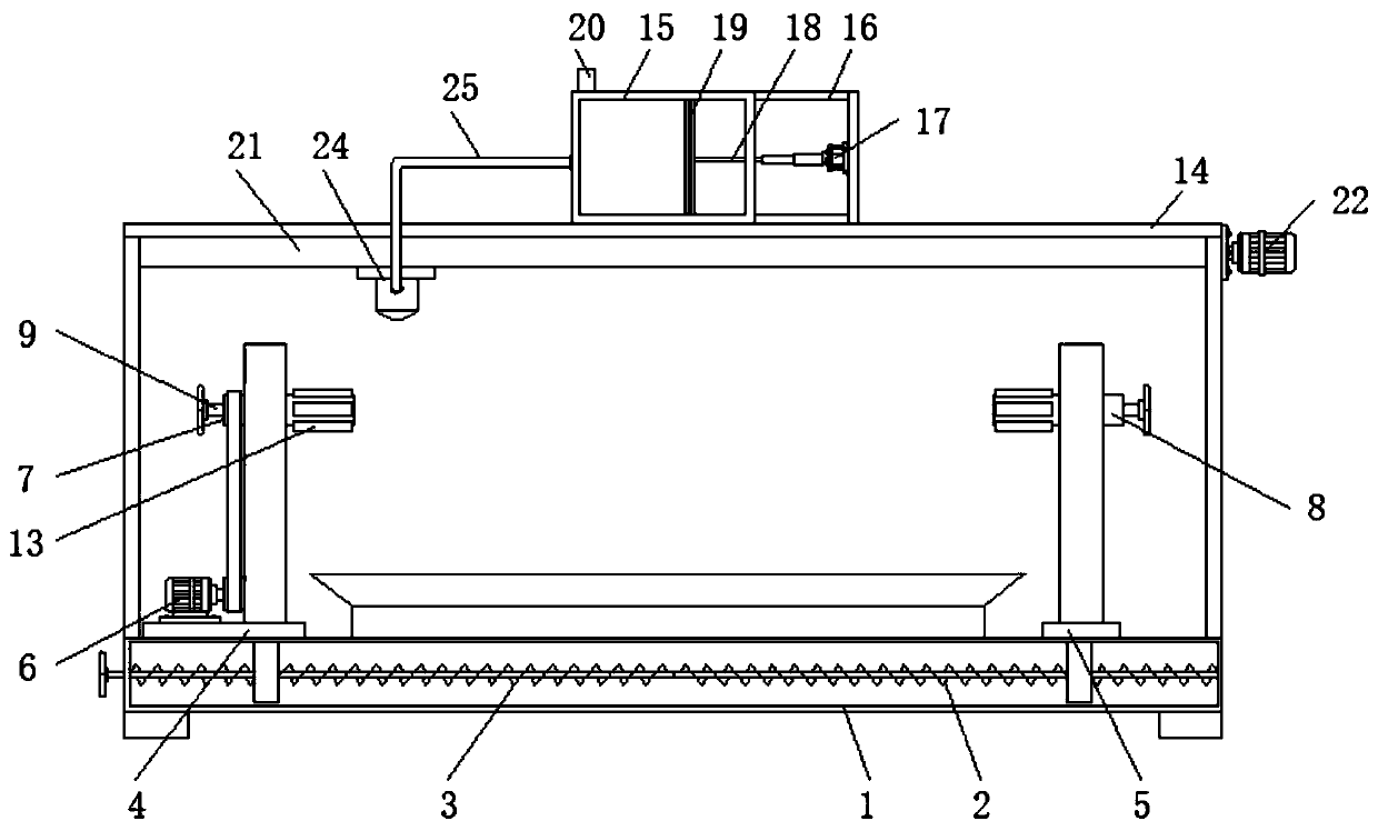 Quick paint brushing device for steel pipe for building