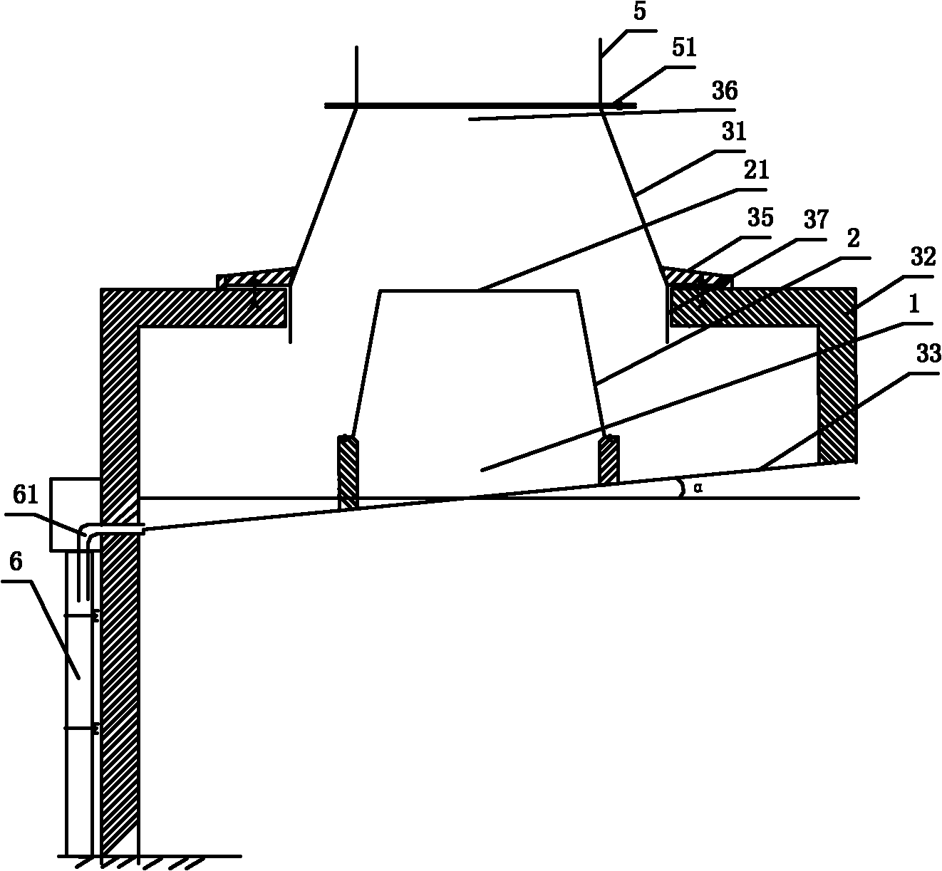 Steam exhaust device of nuclear island auxiliary system