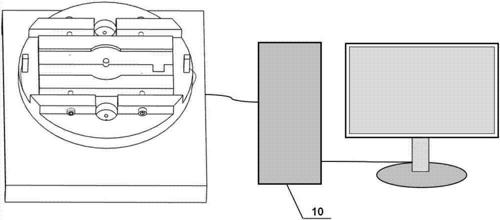 Airplane pneumatic riveting quality online detection device and method