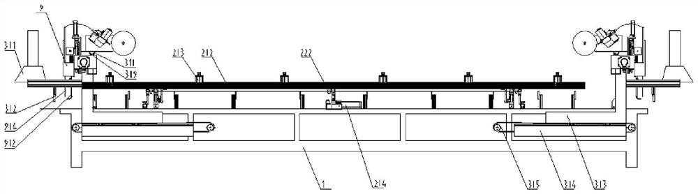 Automatic production line for ultra-large flat plate collector plate core