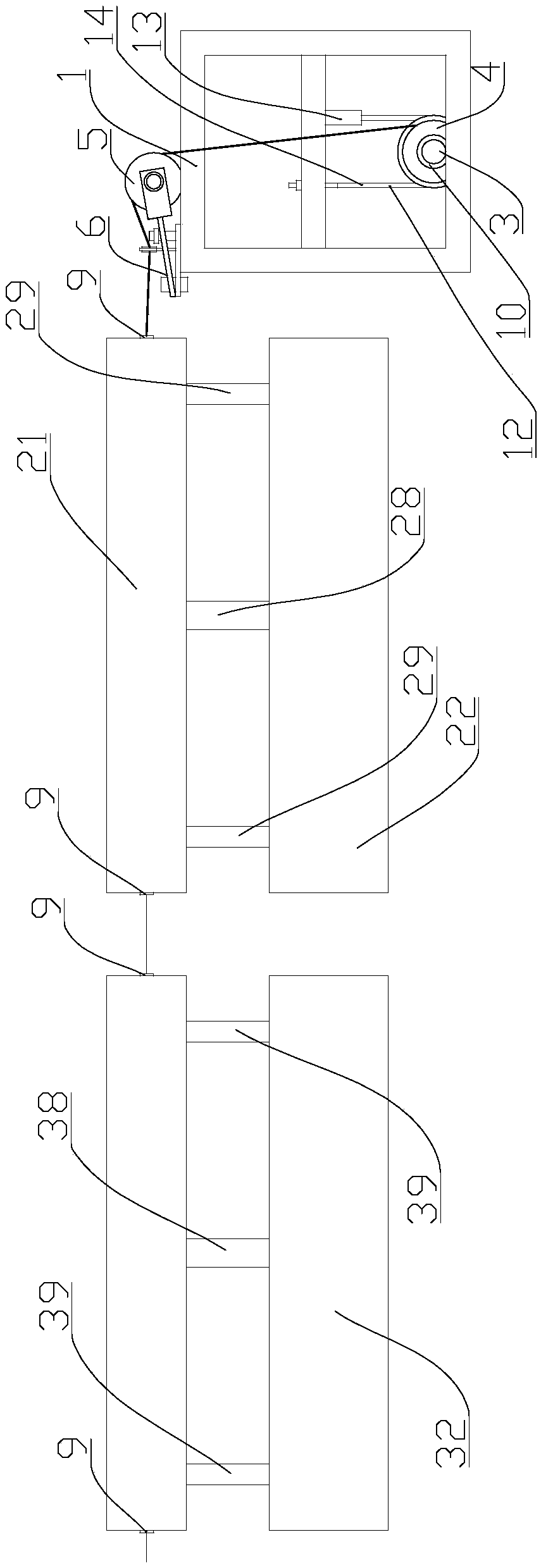 Adjustable copper clad steel wire inlet device