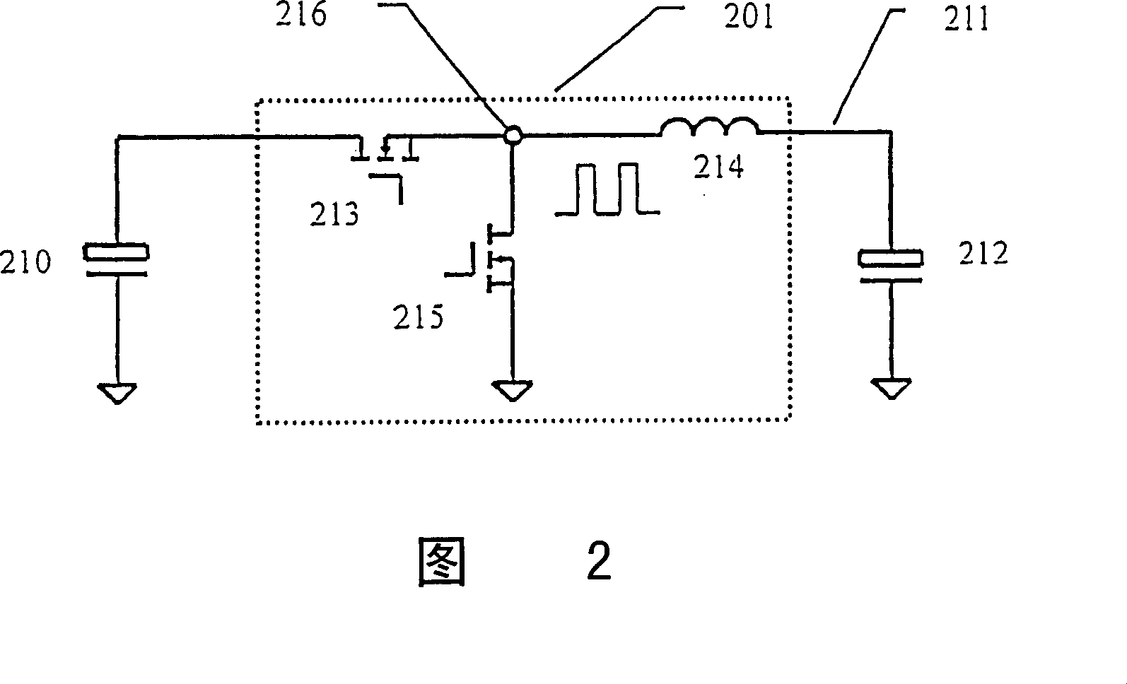 Isolated voltage regulator with one core structure