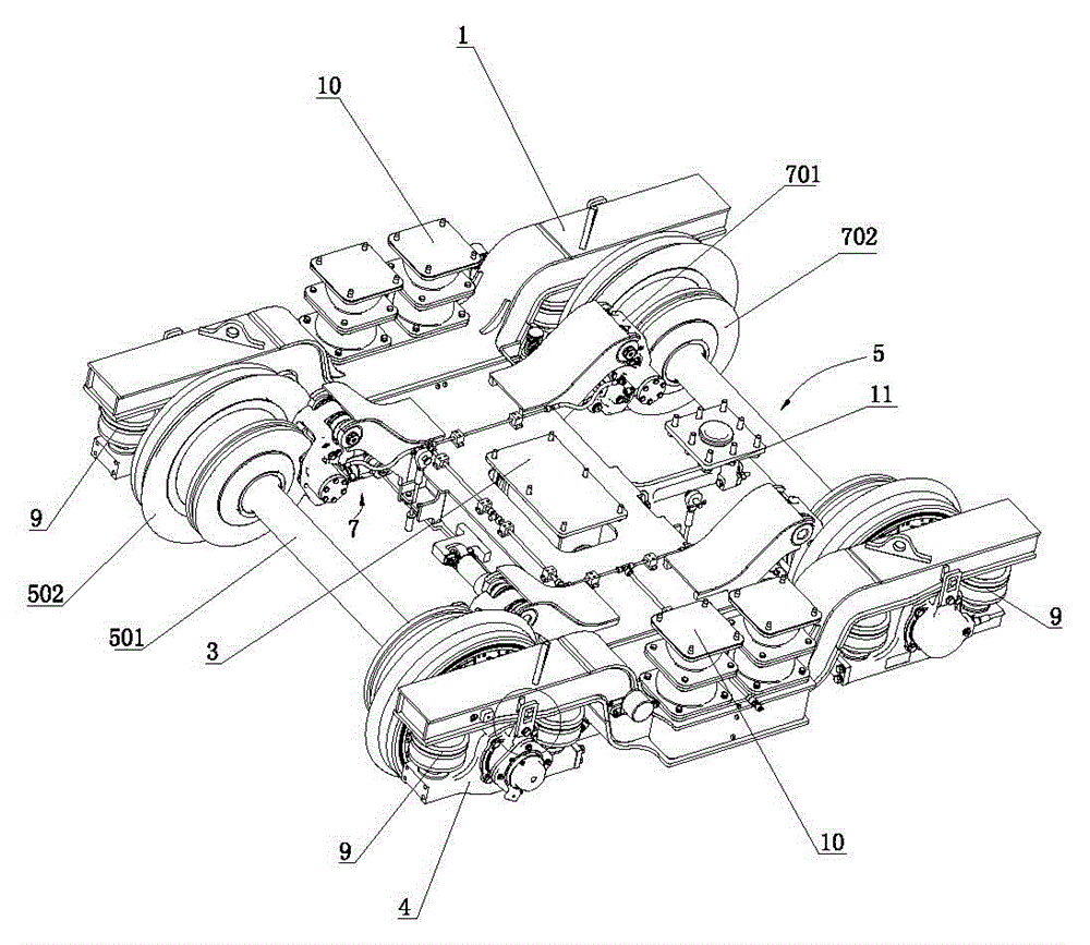 Trailer bogie