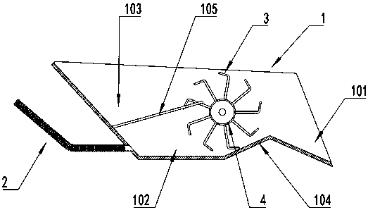 Desilting structure and hydraulic engineering desilting device