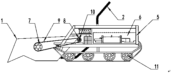 Desilting structure and hydraulic engineering desilting device