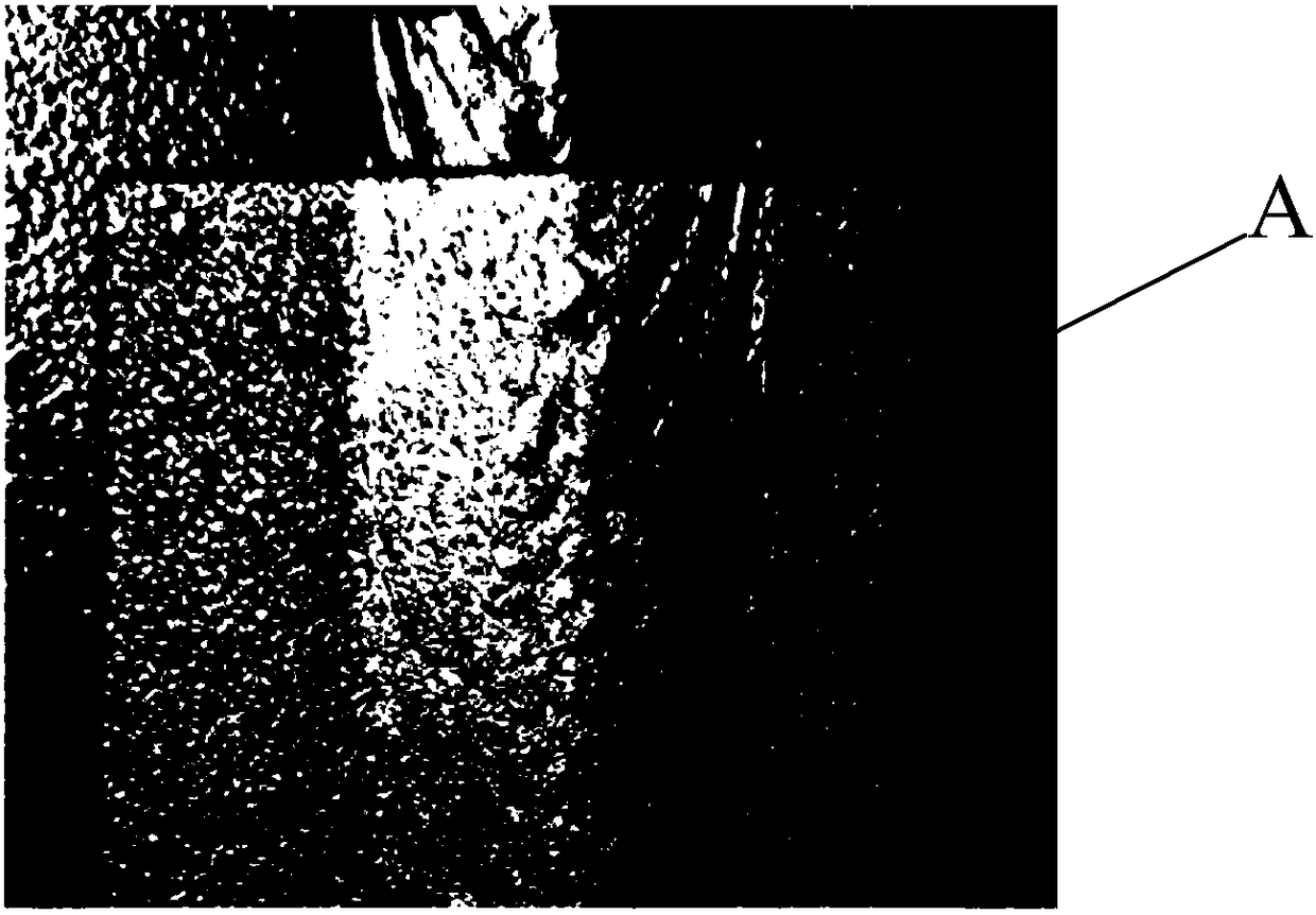 Welding line surface paint removing technology