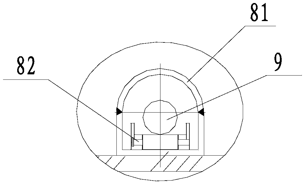 Tubular thermal treatment furnace capable of continuously conveying materials