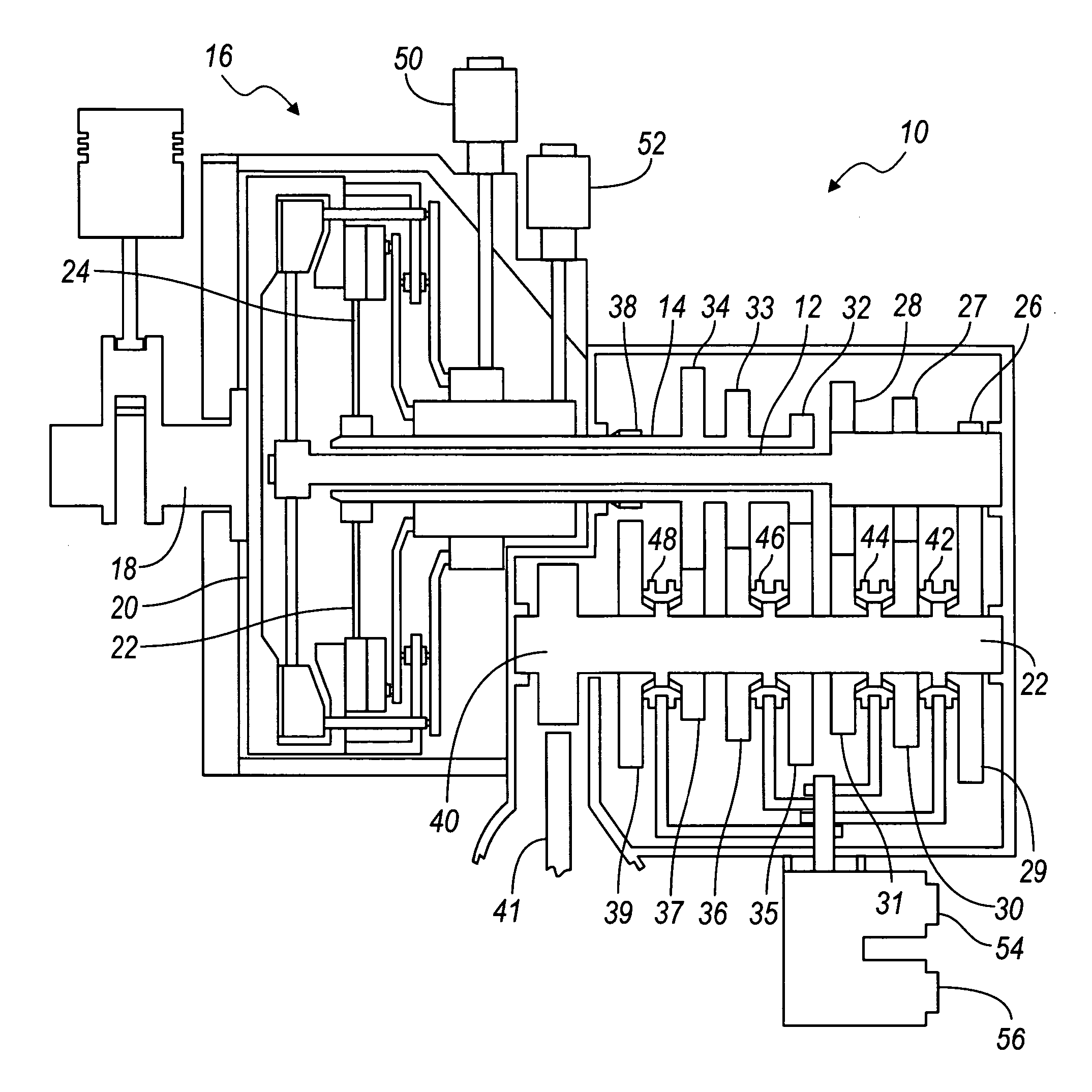 Control strategy for avoiding tip-in noise in a powershift transmission