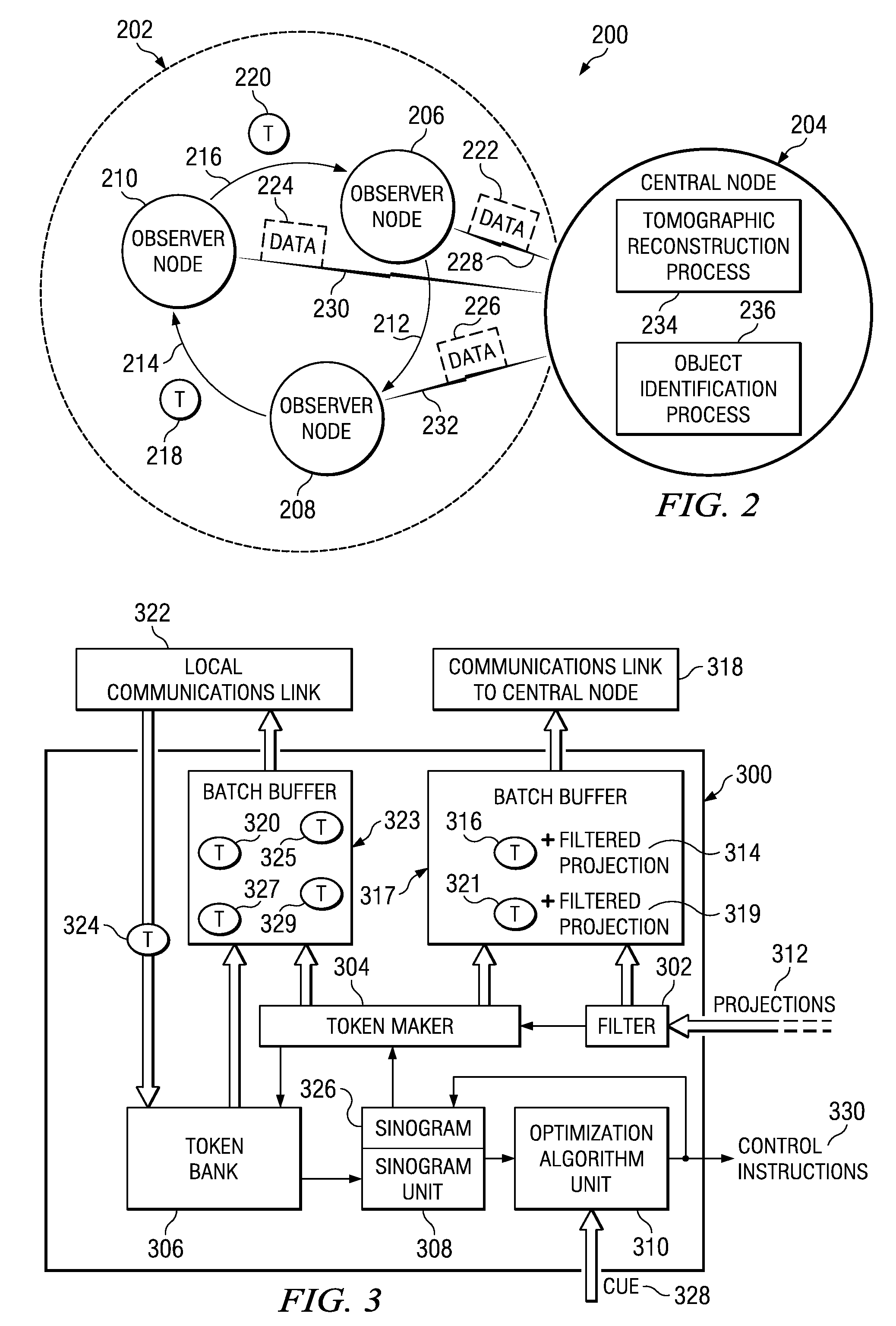 Method and apparatus for three dimensional tomographic image reconstruction of objects