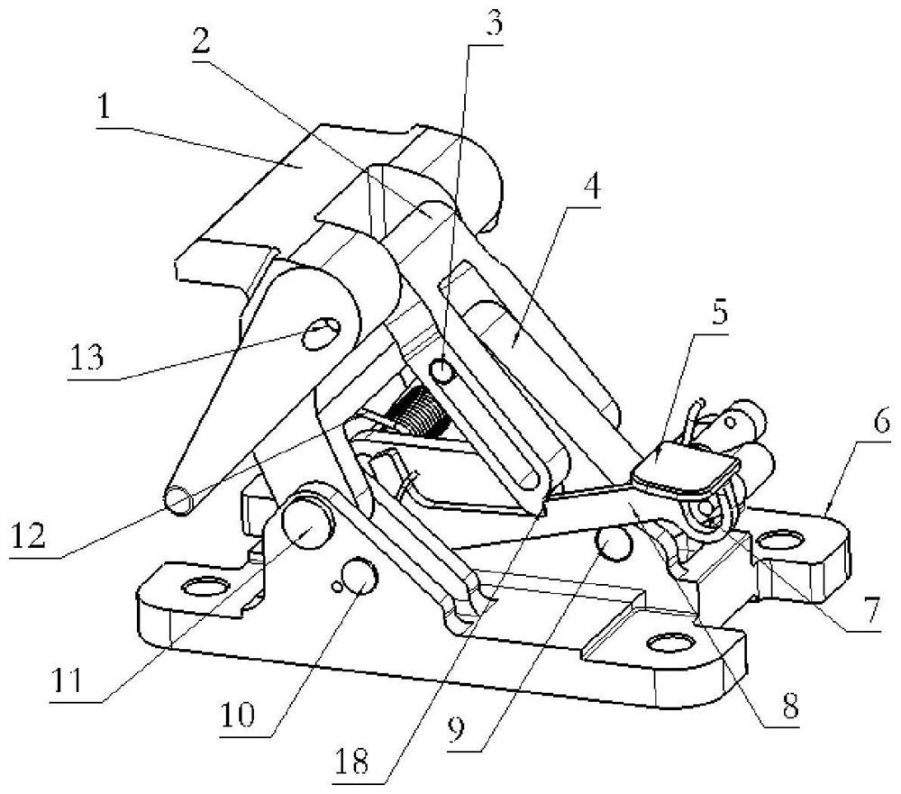 Multi-directional locking device for automatic lift of civil aircraft containerized cargo system