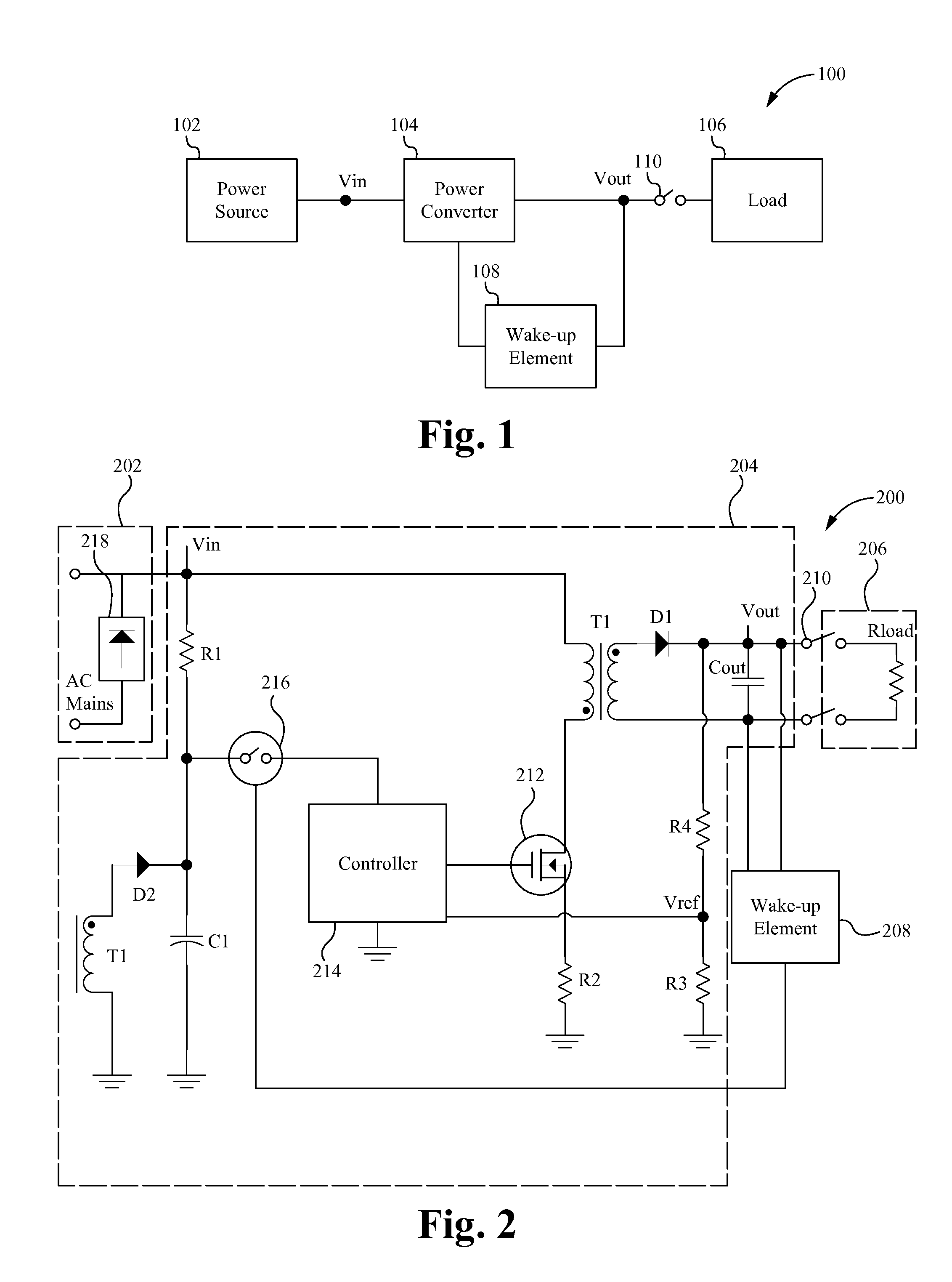 Power converters with quasi-zero power consumption