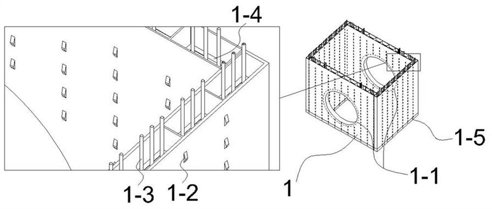 Construction structure and construction method for shield tunneling machine to penetrate through existing shield tunnel in close range