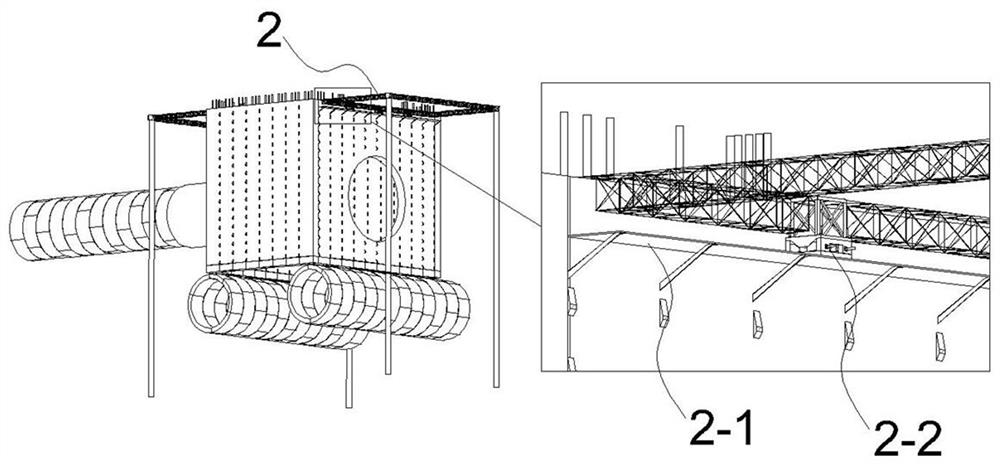 Construction structure and construction method for shield tunneling machine to penetrate through existing shield tunnel in close range