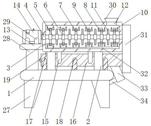 Food stirring machine for aquatic product processing