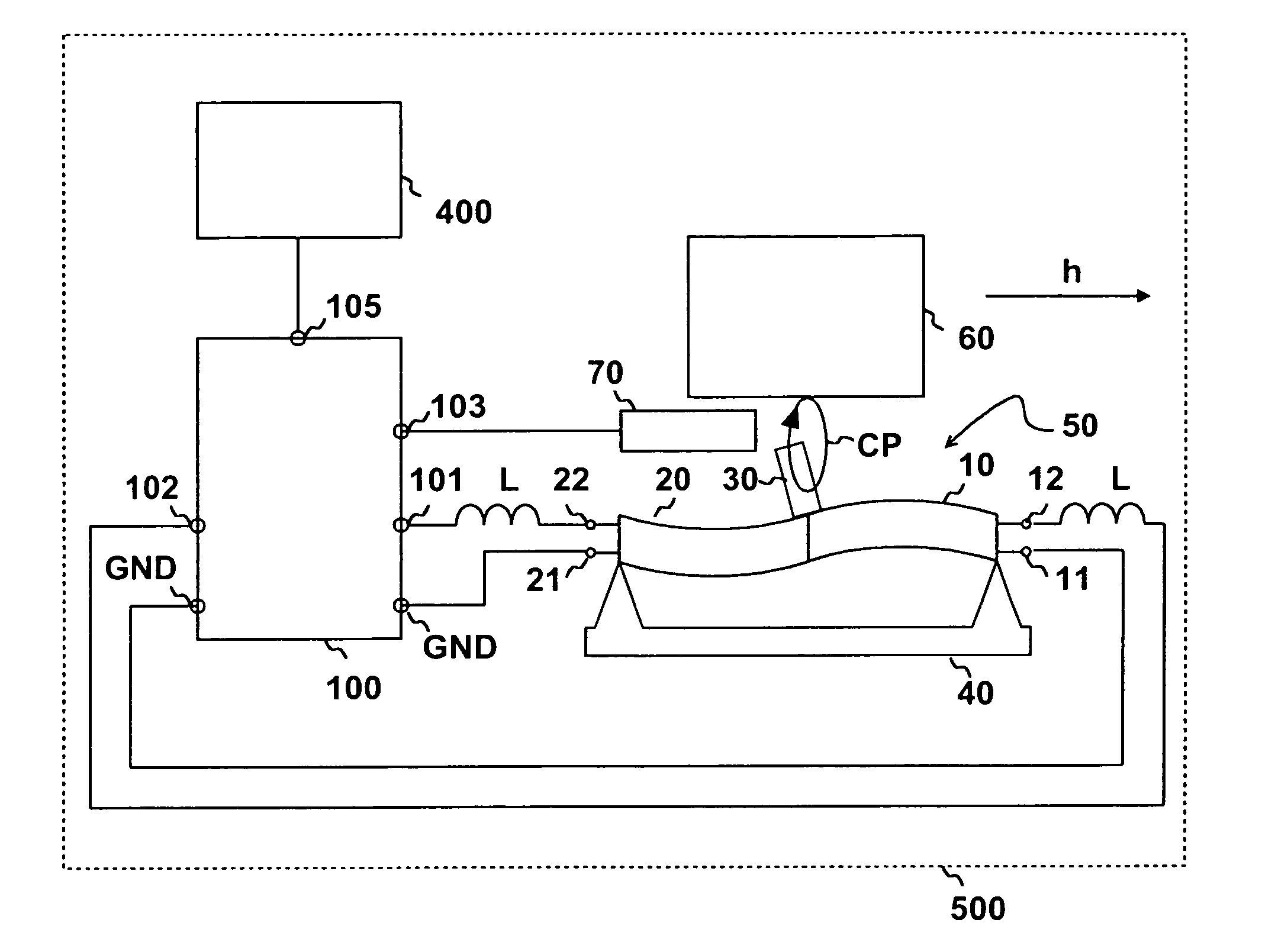 Class DE driving amplifier for piezoelectric actuators