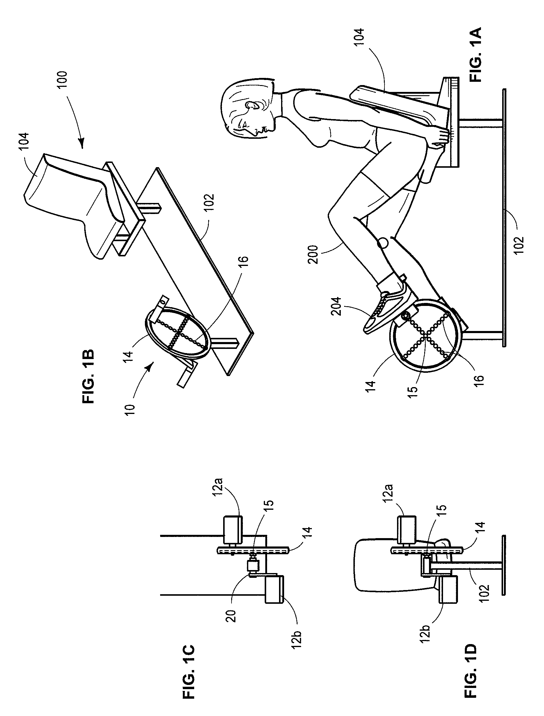 Rotary rehabilitation apparatus and method