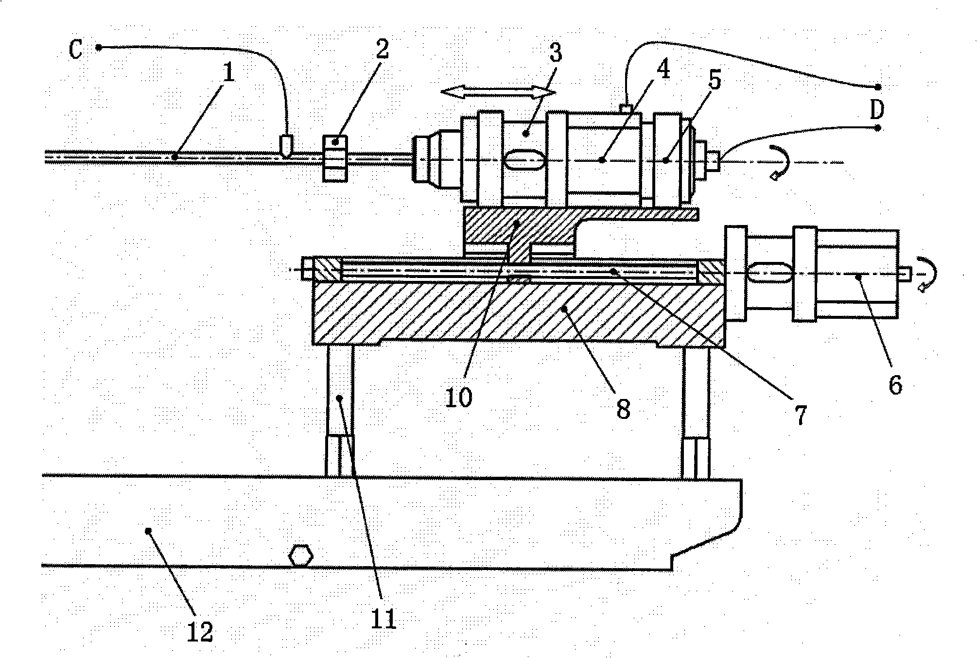 Automatic calibration and automatic measurement device of fluid flow test probe