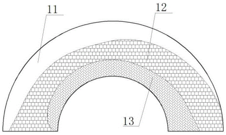 Wear-resistant processing method of U-shaped pipeline elbow