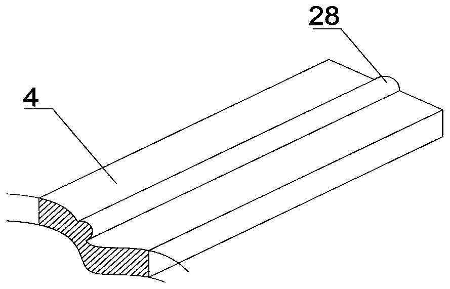 Fruit ordered conveying table