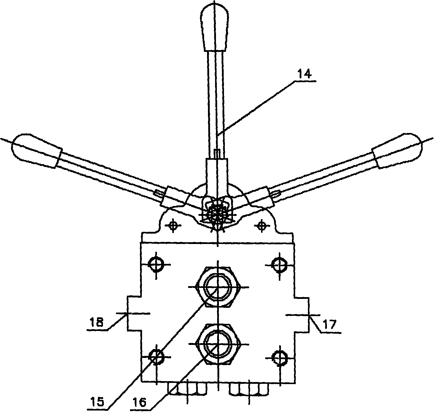 Integrally-inserted conical sealing reversal valve