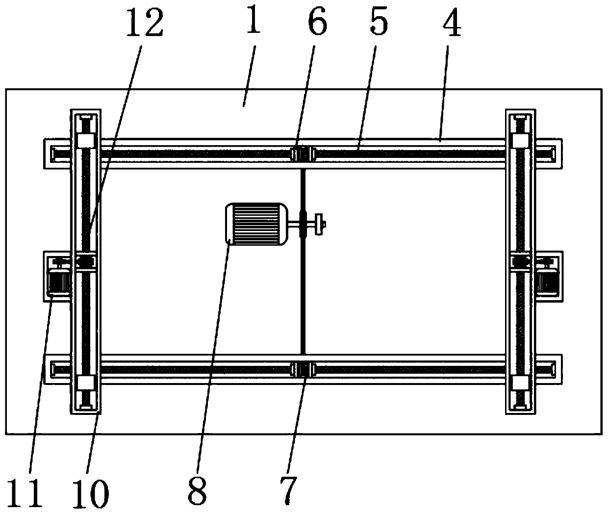 Clamping plate device for epoxy plate stacking robot