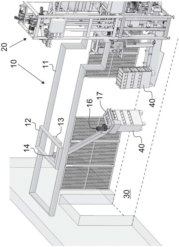 Post-packing overhead coordination conveyor