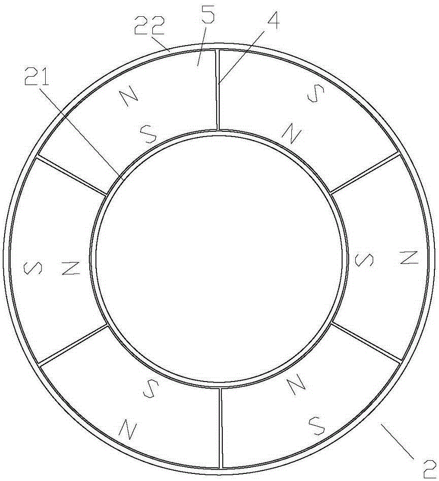 Magnetic massage wheel and massage mechanism