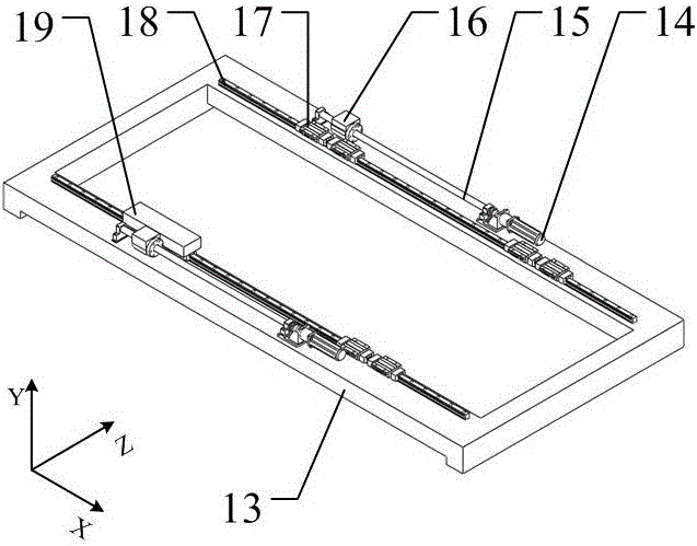 Space six-degrees-of-freedom mechanism used for hypersonic wind tunnel multi-body separation test