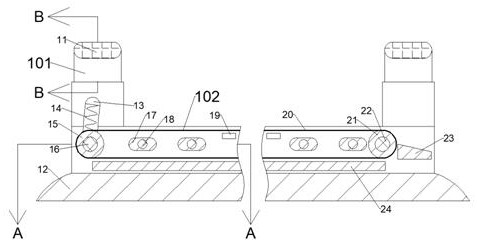 Roof luggage rack capable of preventing accumulated snow on roof from being accumulated