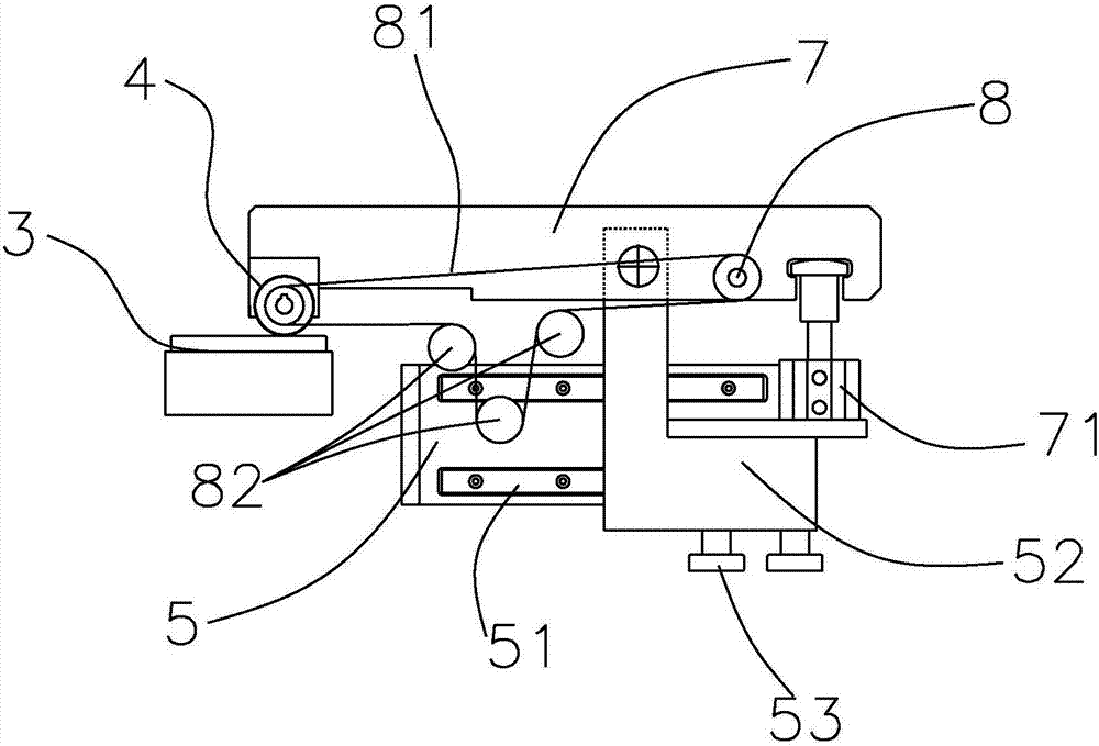 Pressing treatment device for material machining and method