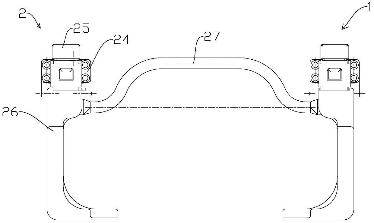 Fixing device for monitoring video of ZD6 point switch gap