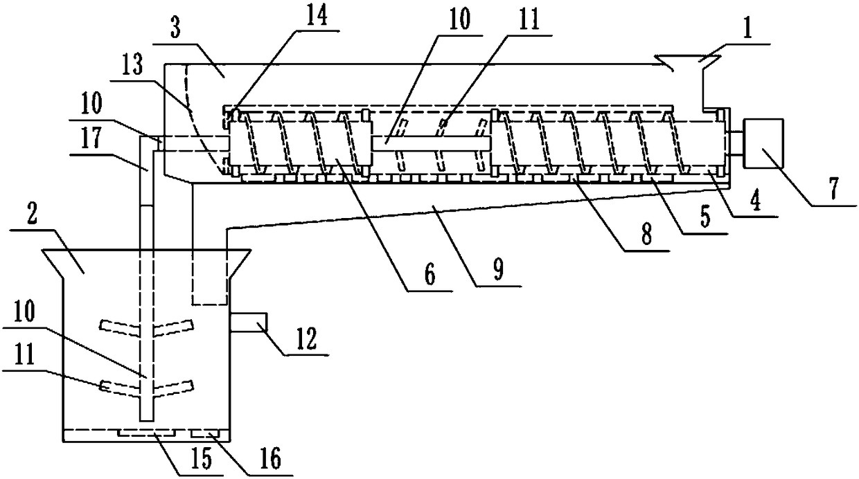 Wood-plastic guard bar processing device