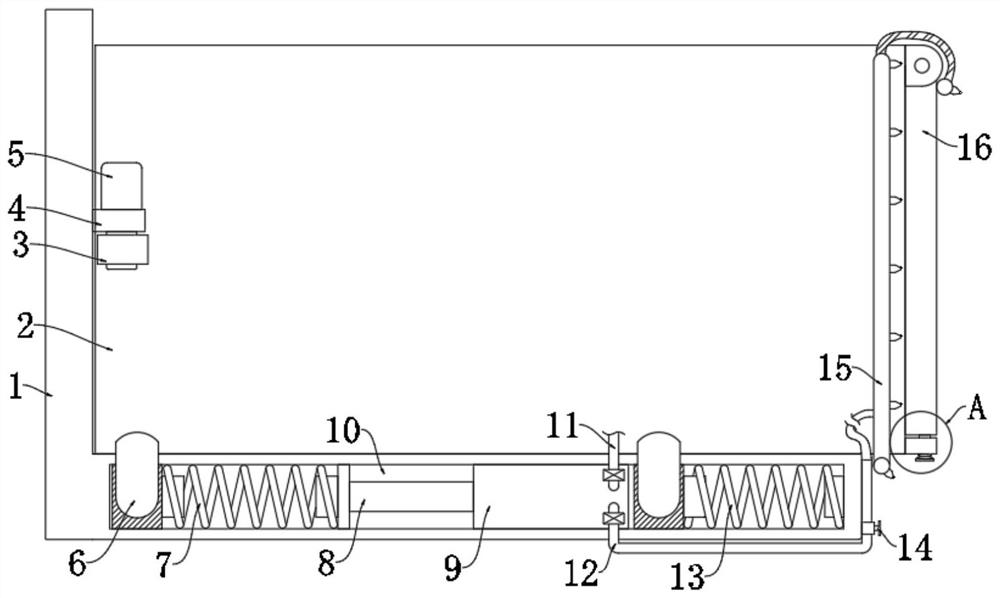 Novel building dump truck hopper capable of reducing dust