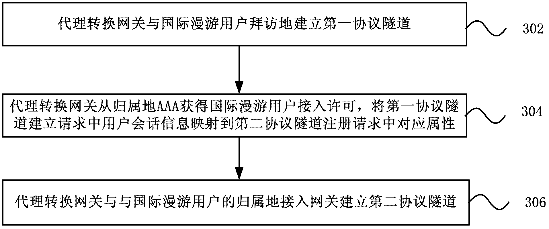 Mobile data international roaming user access method and network device