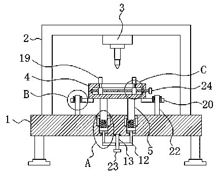 Intelligent phone mainboard chip mounting device