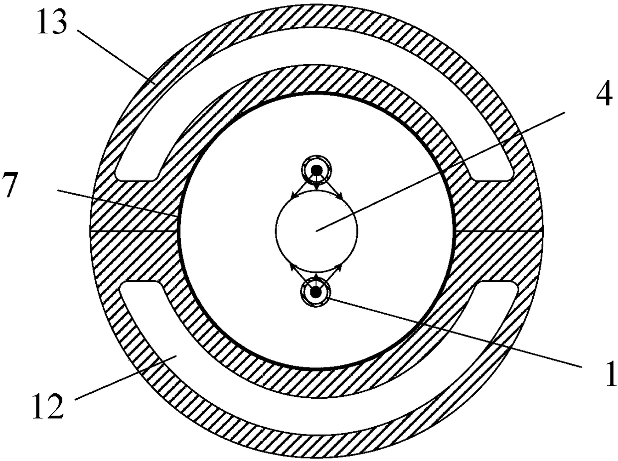 A split radiation heating furnace and furnace body