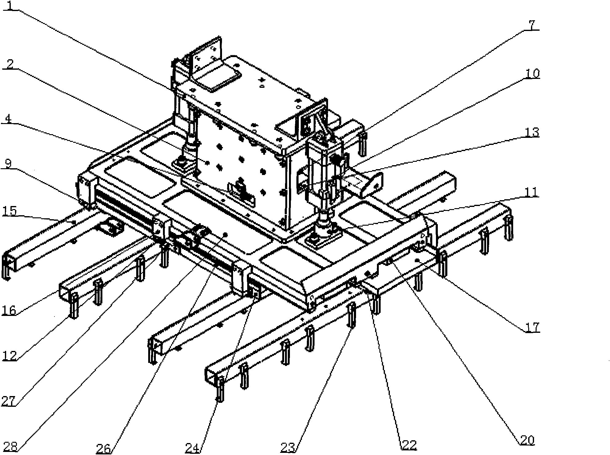 Sheet-grasping mechanical arm of full-automatic battery plate printing machine